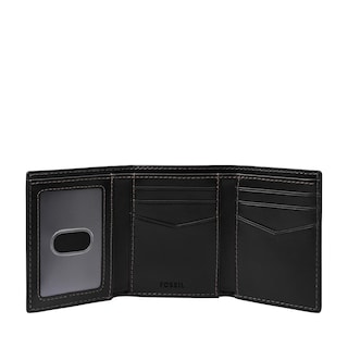 Foto 2 | Cartera Fossil Ml4643001 Color Negra De Piel Para Hombre