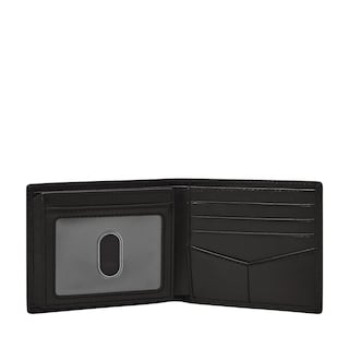 Foto 2 | Cartera Fossil Ml3681001 Color Negra De Piel Para Hombre