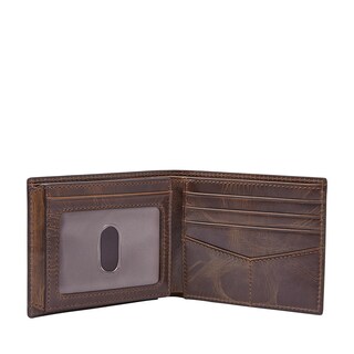 Foto 2 | Cartera Fossil Ml3681201 Color Café De Piel Para Hombre