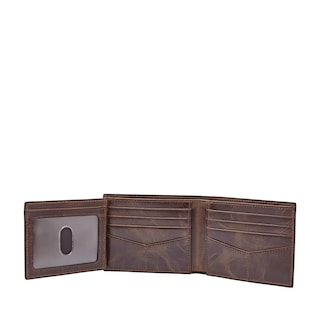 Foto 4 | Cartera Fossil Ml3681201 Color Café De Piel Para Hombre