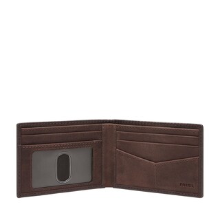 Foto 2 | Cartera Fossil Ml4688204 Color Marrón De Piel Para Hombre