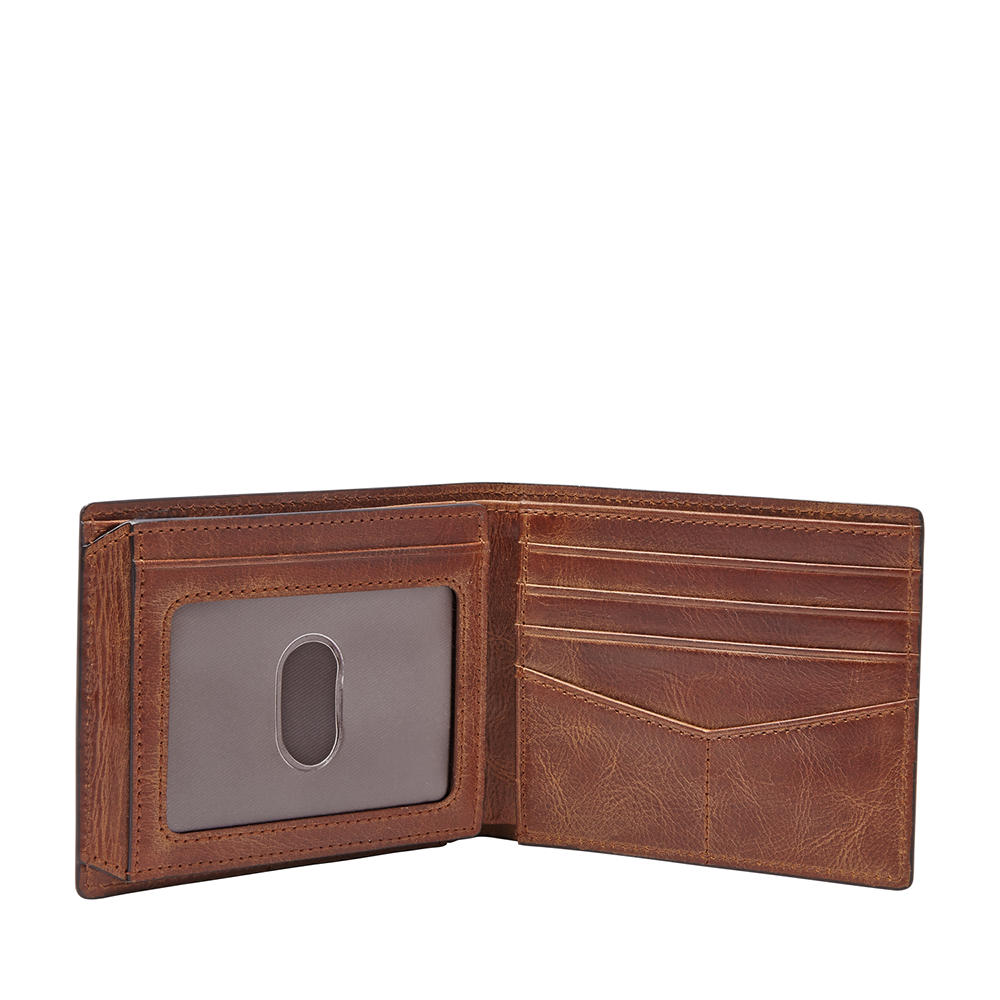 Foto 3 pulgar | Cartera Fossil Ml3681200 Color Café De Piel Para Hombre