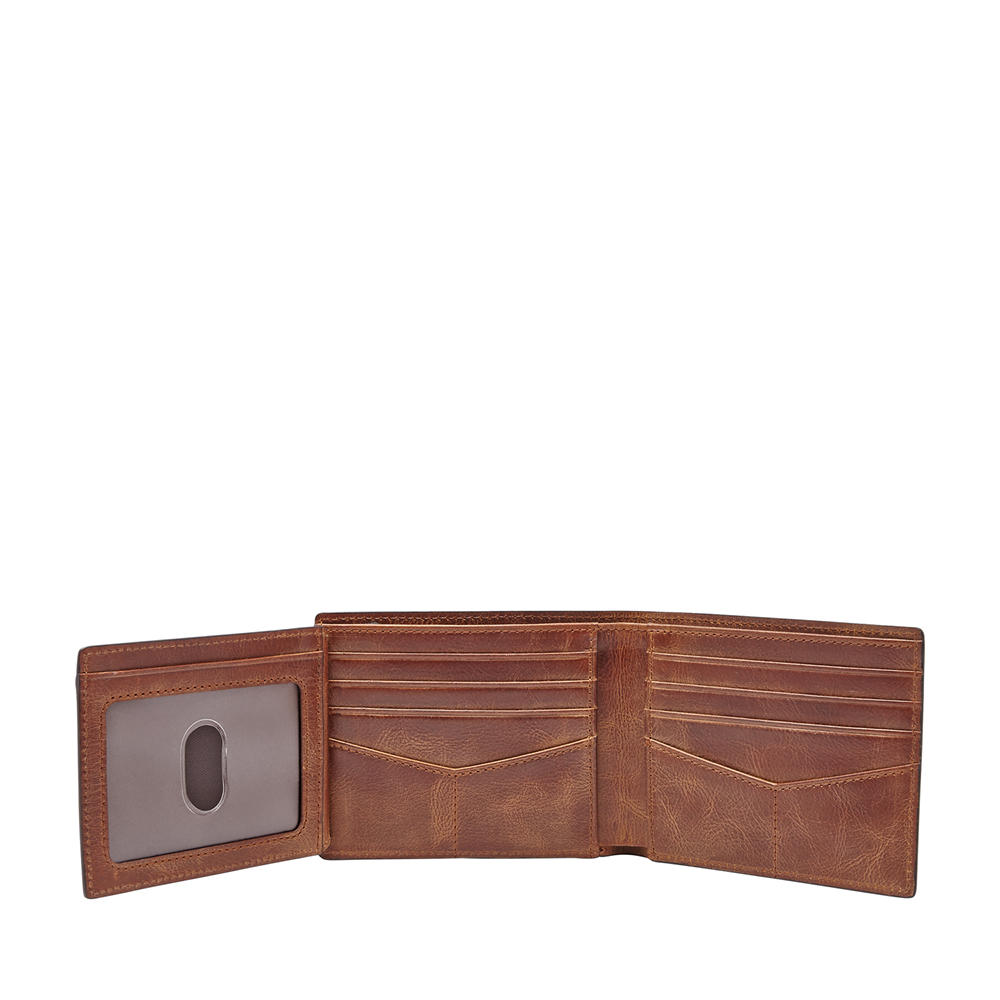 Foto 4 pulgar | Cartera Fossil Ml3681200 Color Café De Piel Para Hombre