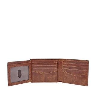 Foto 3 | Cartera Fossil Ml3681200 Color Café De Piel Para Hombre
