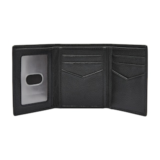 Foto 2 | Cartera Fossil Ml4006001 Color Negra De Piel Para Hombre