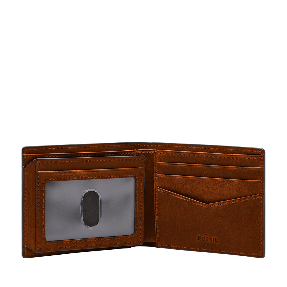 Foto 3 pulgar | Cartera Fossil Ml4397210 Color Café De Piel Para Hombre