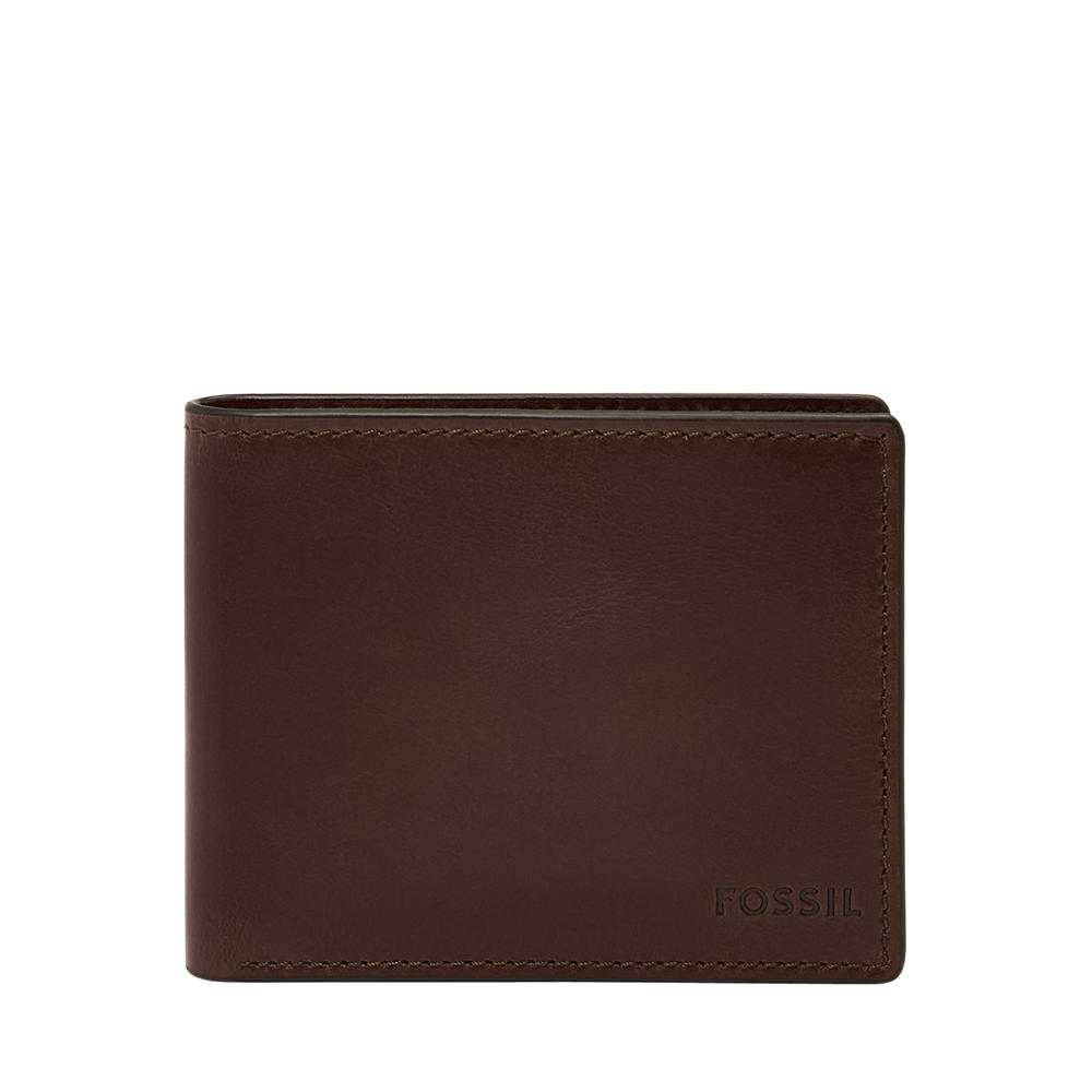Foto 1 | Cartera Fossil Ml4703201 Color Marrón De Piel Para Hombre