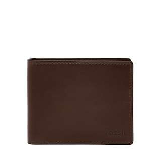 Foto 1 | Cartera Fossil Ml4703201 Color Marrón De Piel Para Hombre