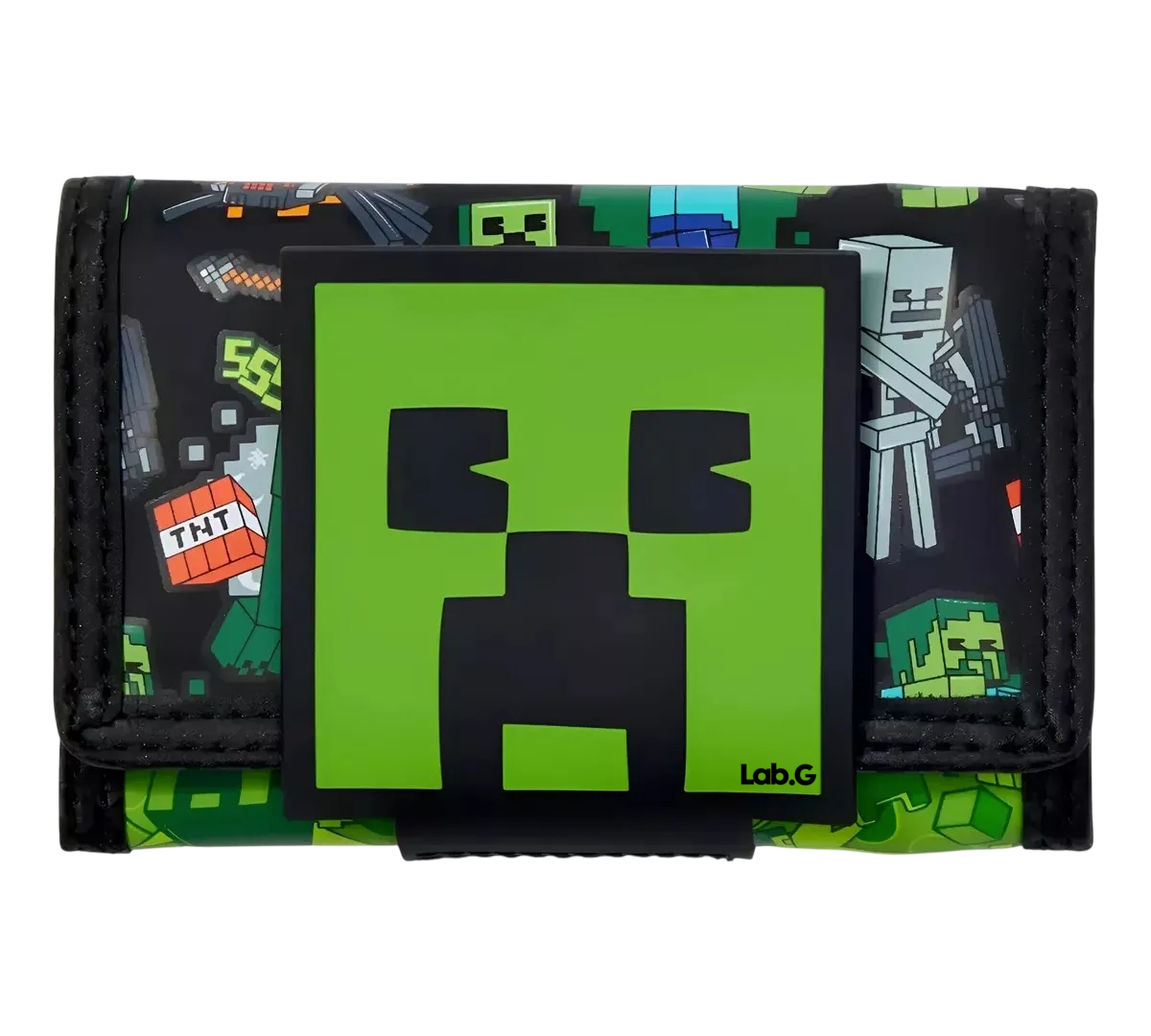 Foto 2 pulgar | Carteras Minecraft Smiggle Niños Lab.g O Monederos Mujer Y Hombre Negro Verde