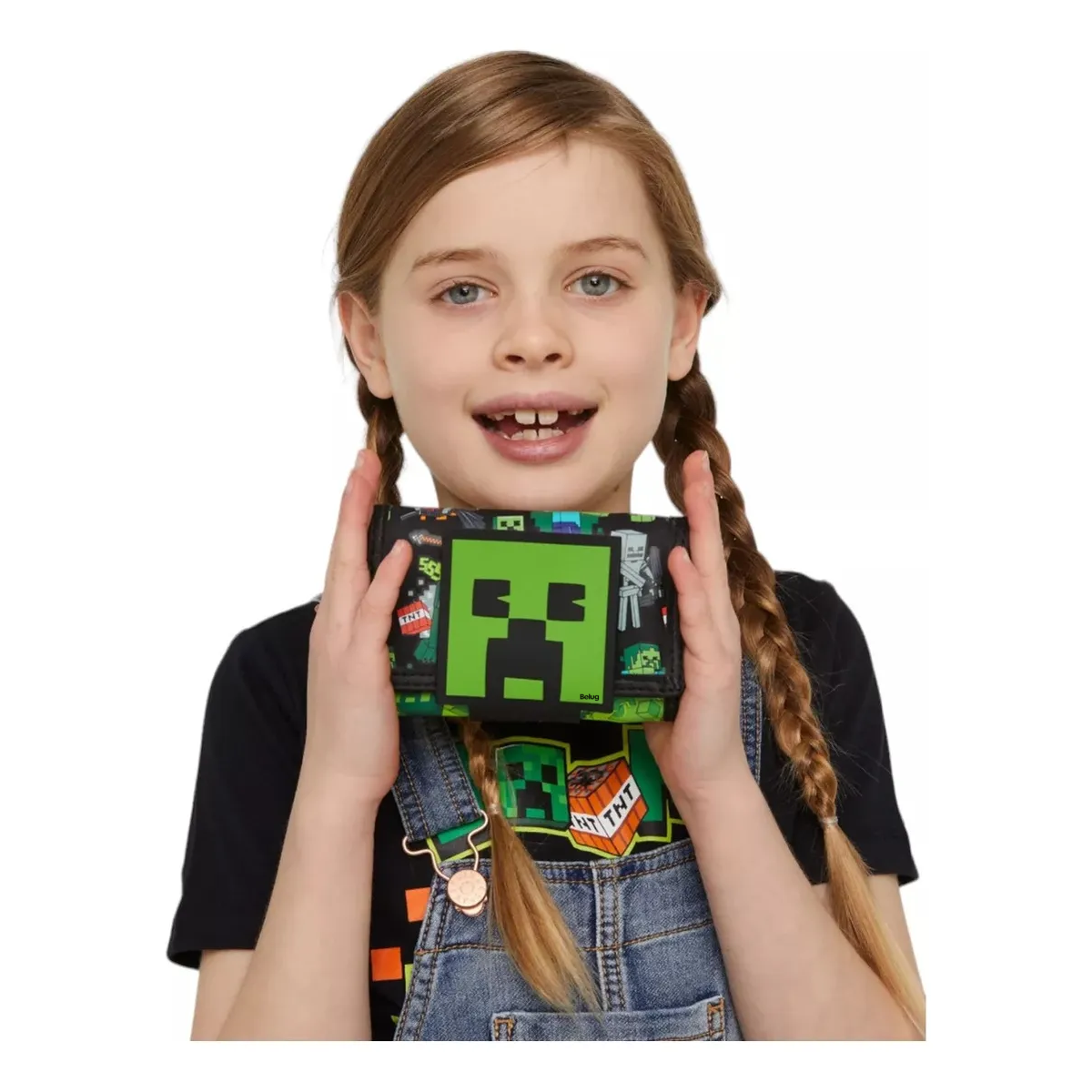 Foto 3 pulgar | Carteras Minecraft Smiggle Niños Belug O Monederos Mujer Y Hombre Negro Verde