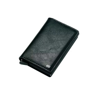 Foto 1 | Cartera Tarjetero De Cuero Protección Con Rfid Eo Safe Imports Esi-19383 Negro