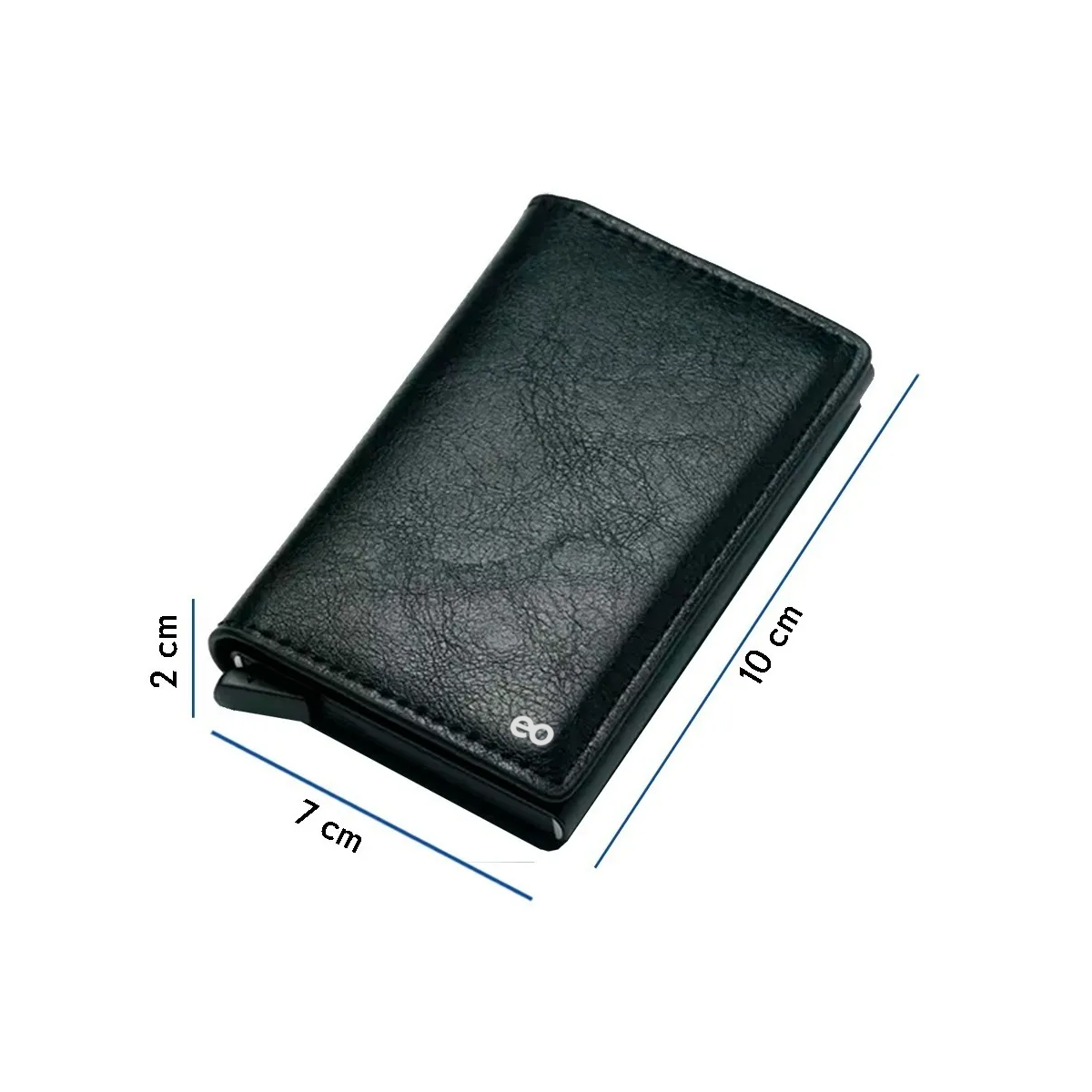 Foto 3 pulgar | Cartera Tarjetero De Cuero Protección Con Rfid Eo Safe Imports Esi-19383 Negro
