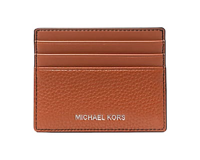 Foto 1 | Tarjetero Michael Kors Cooper Large Grained Leather Card Holder 36s4lcod2l Color Café