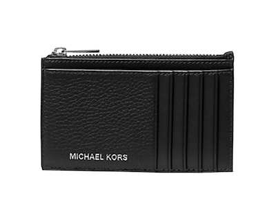 Foto 1 | Tarjetero Michael Kors Cooper Slim Zip Wallet Leather 36t4lcoz7l Color Negro