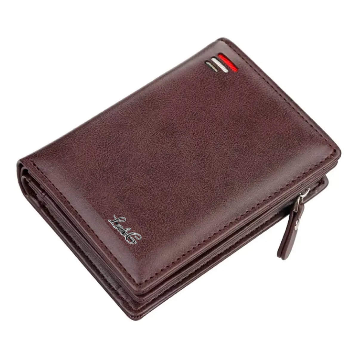 Foto 1 | Cartera Minimalista Para Hombre Tarjetero Billetera Lab.g Marrón