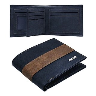 Foto 4 | Cartera Billetera De Cuero Con Múltiples Tarjetas Para Hombre Mezclilla Lab.g Azul