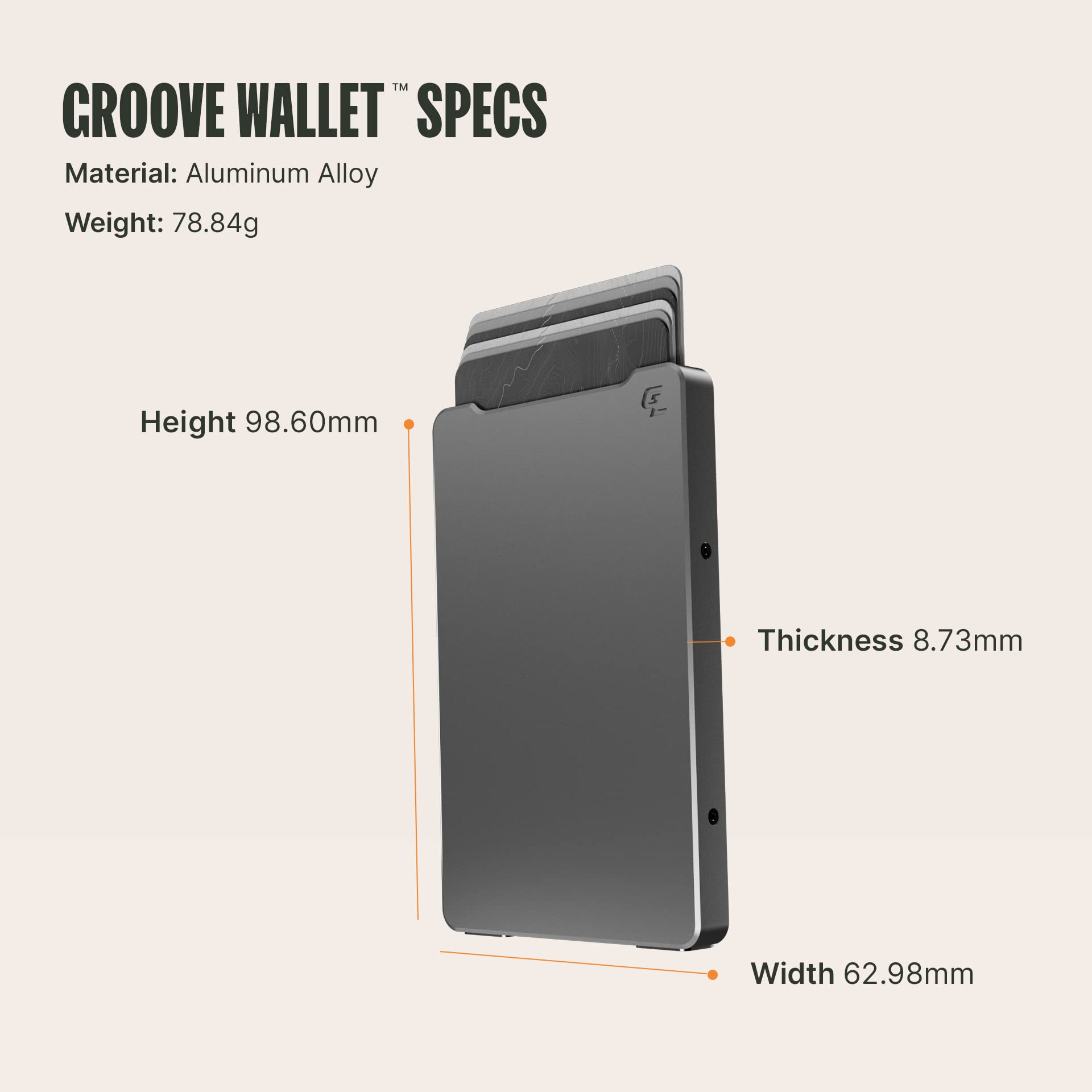 Foto 6 | Pistola Wallet Groove Life Groove De Metal Con Clip Para Billetes Rfid Para Hombre - Venta Internacional.
