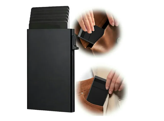 Foto 2 pulgar | Cartera Tarjetero Xtellar Con Sistema Pop Out, Protección Antirrobo Y Diseño Elegante