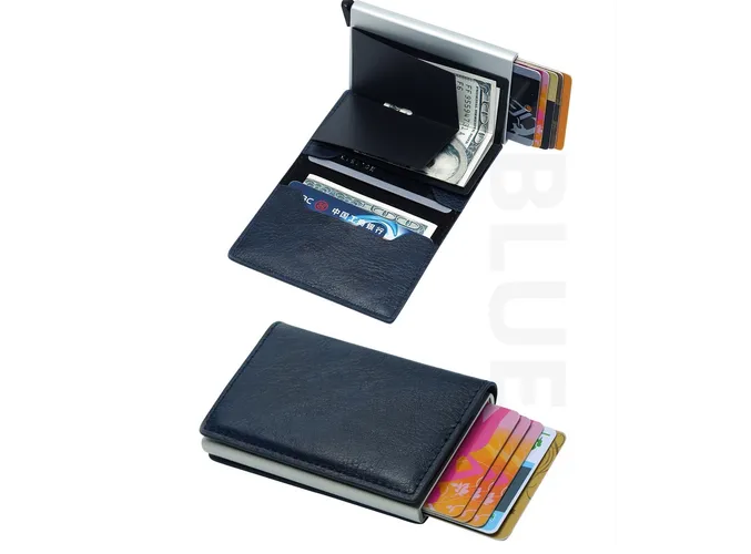 Foto 5 pulgar | Xtellar Cartera Anti-rfid Unisex Con Tarjetero Metálico - Porta Billetes De Diseño Elegante