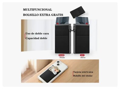 Foto 4 | Cartera Xtellar Antirrobo De Lujo Con Tarjetero Metálico Y Avanzada Protección Rfid