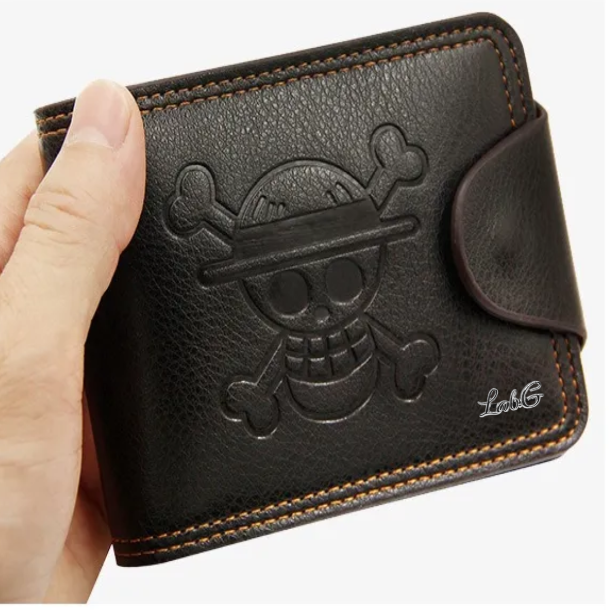 Foto 3 | Cartera De One Piece Luffy Alta Calidad Lab.g Marrón