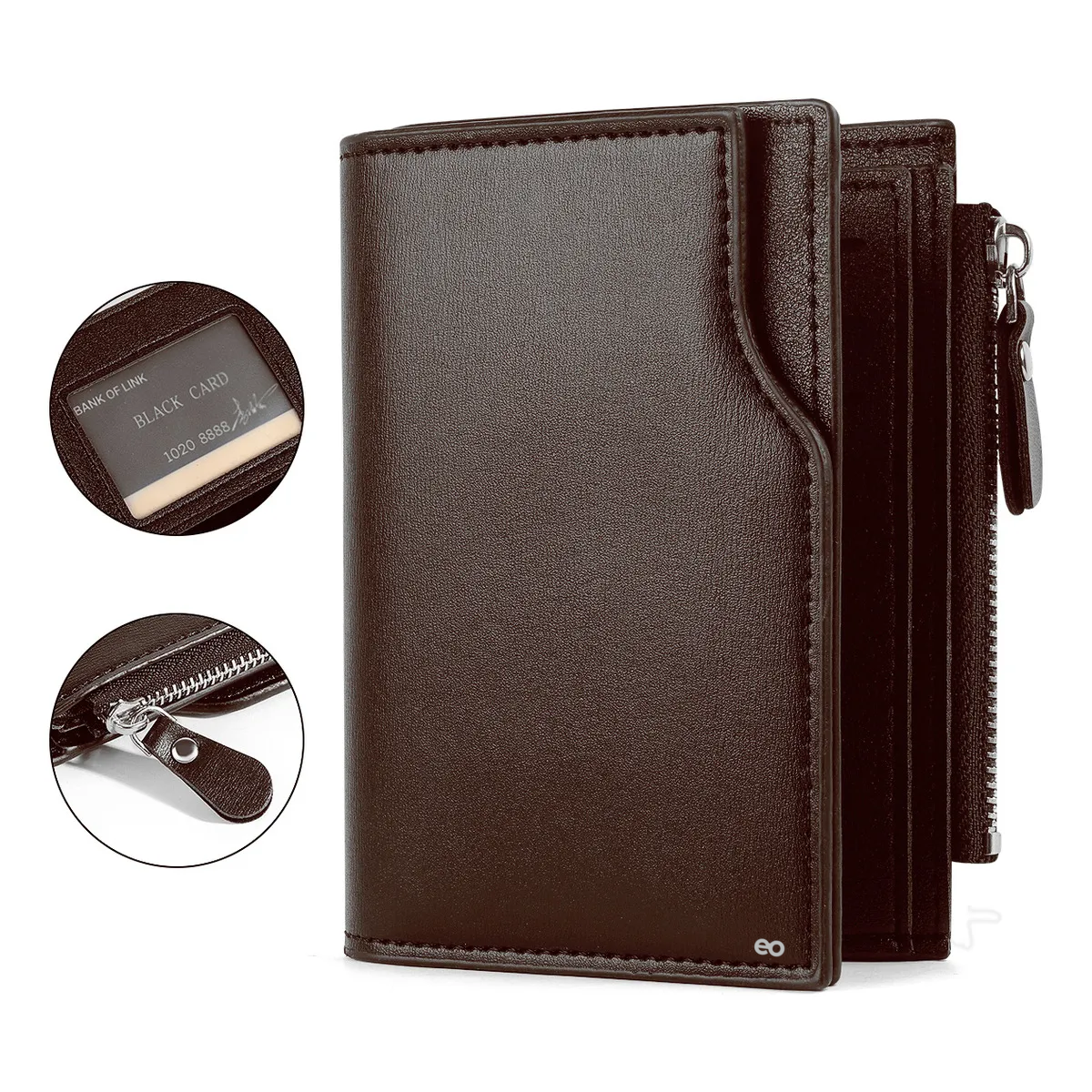 Foto 3 pulgar | Cartera Monederos De Hombre Eo Safe Imports Esi-20051 Marron