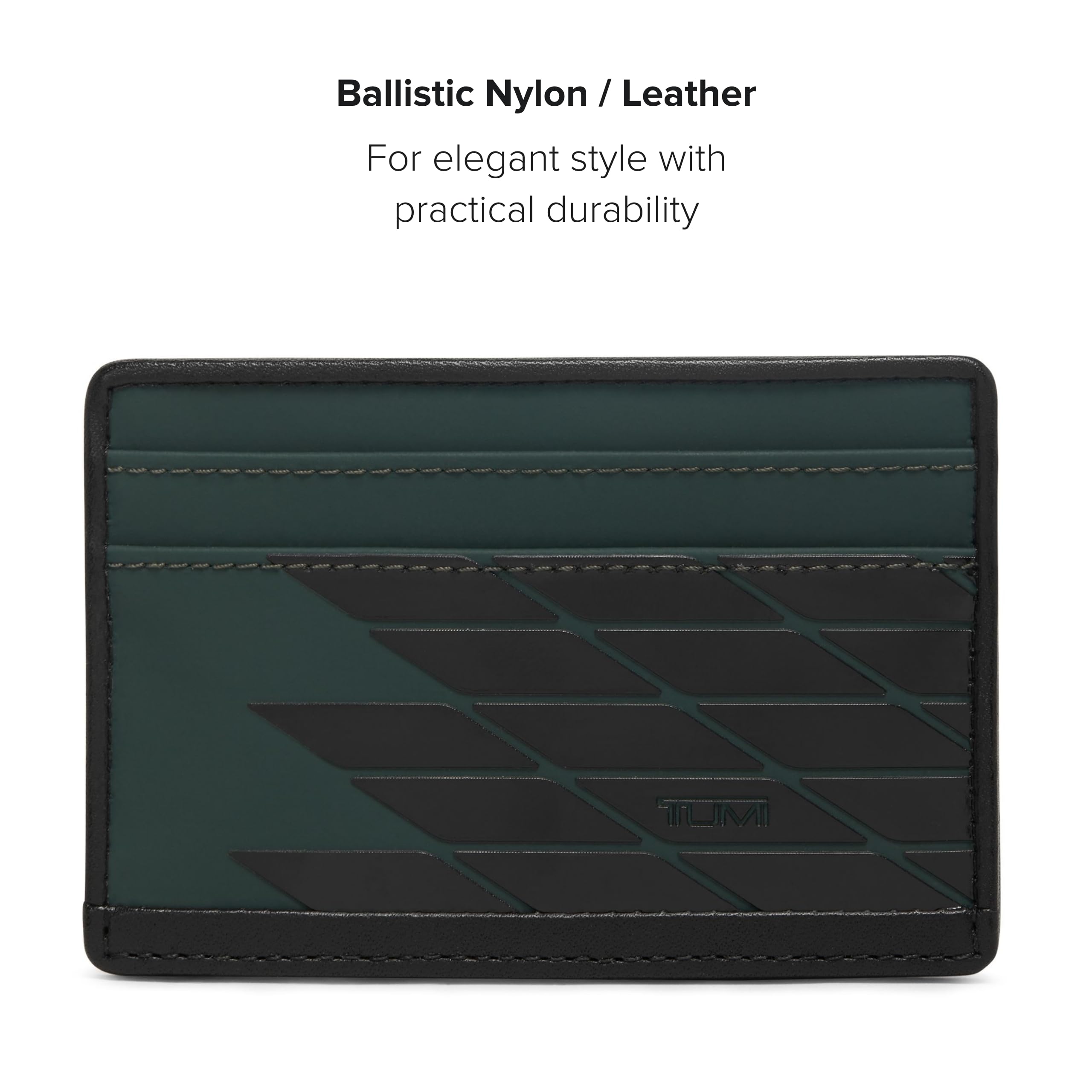 Foto 7 pulgar | Tarjetero Delgado Tipo Cartera Tumi Alpha De Nailon Verde Oscuro - Venta Internacional.