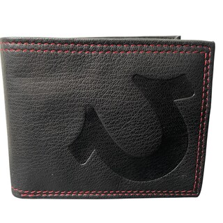 Foto 1 | Cartera De Piel Para Caballero True Religion Herradura Grabada