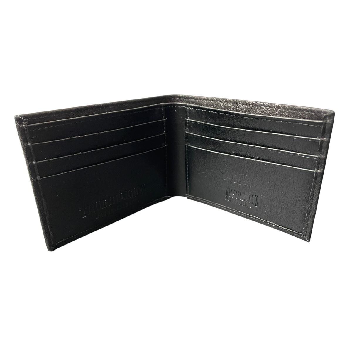 Foto 2 | Cartera De Piel Para Caballero True Religion Placa Black