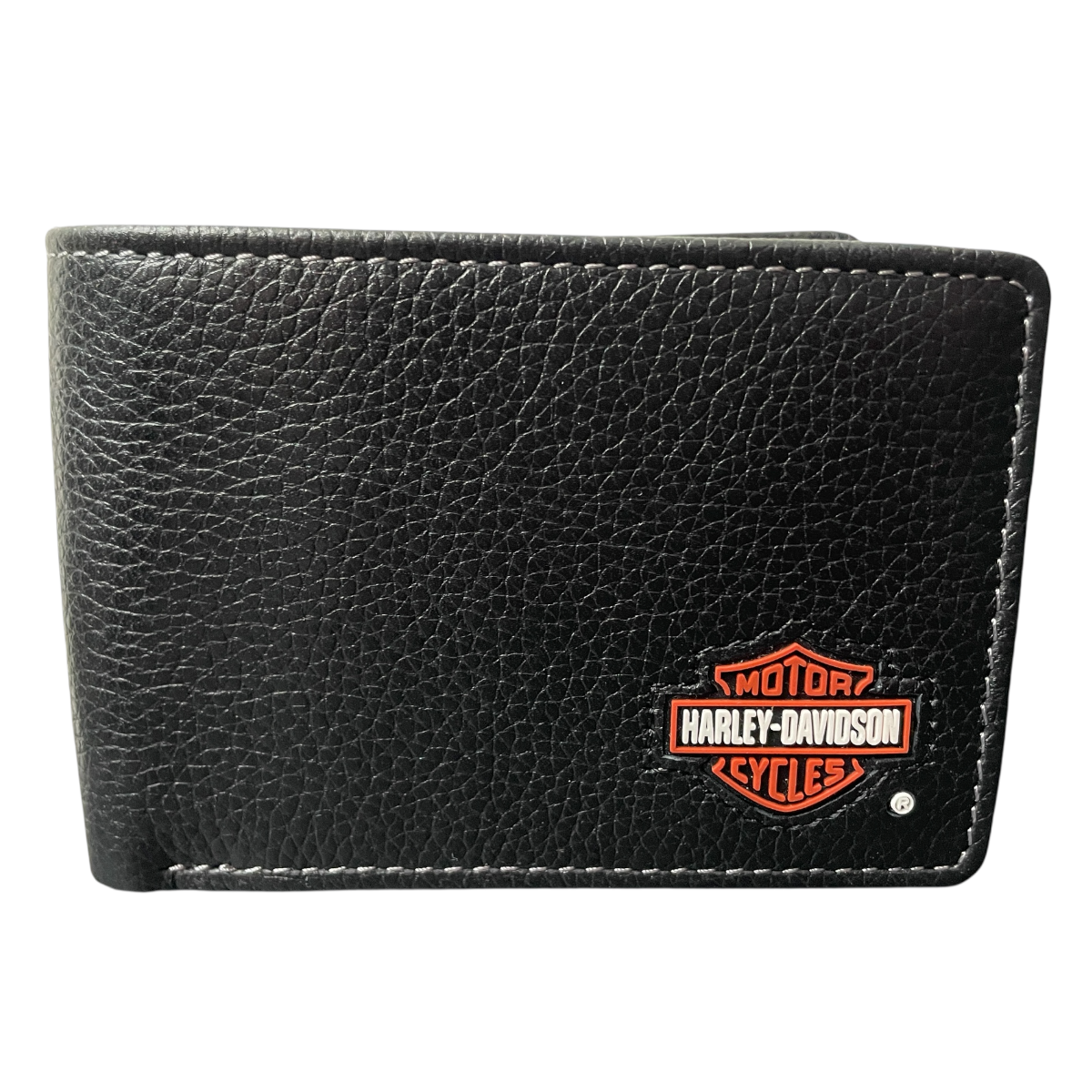 Foto 2 pulgar | Cartera Para Caballero De Piel Harley Davidson Black