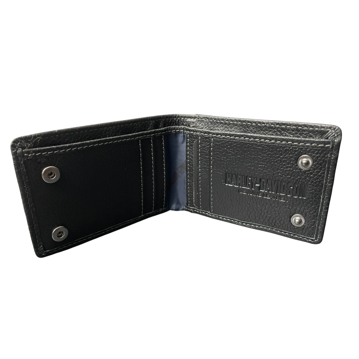 Foto 4 pulgar | Cartera Para Caballero De Piel Harley Davidson Black