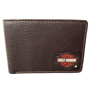 Foto 1 | Cartera Para Caballero De Piel Harley Davidson Café