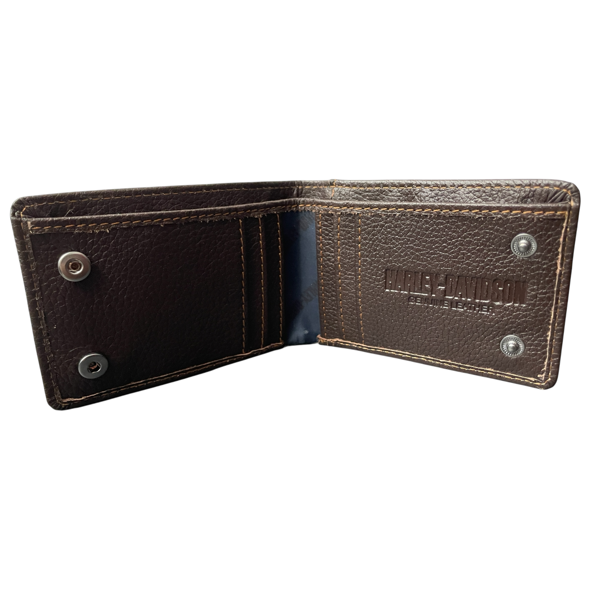 Foto 4 pulgar | Cartera Para Caballero De Piel Harley Davidson Café