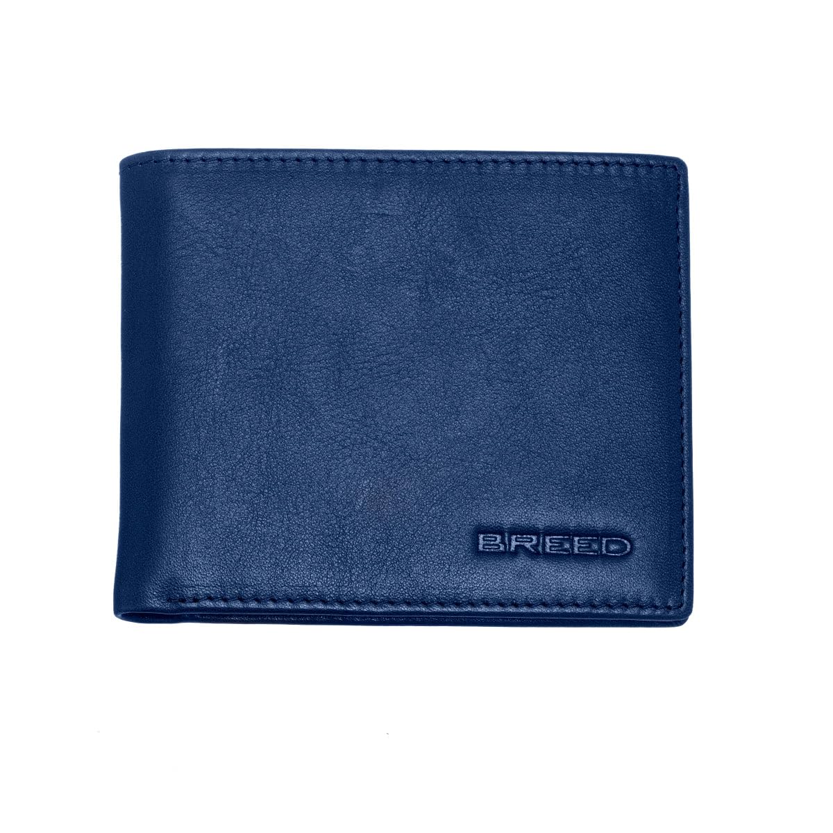 Foto 1 | Cartera Breed Locke De Piel Auténtica Con Doble Pliegue  Azul Marino - Venta Internacional.