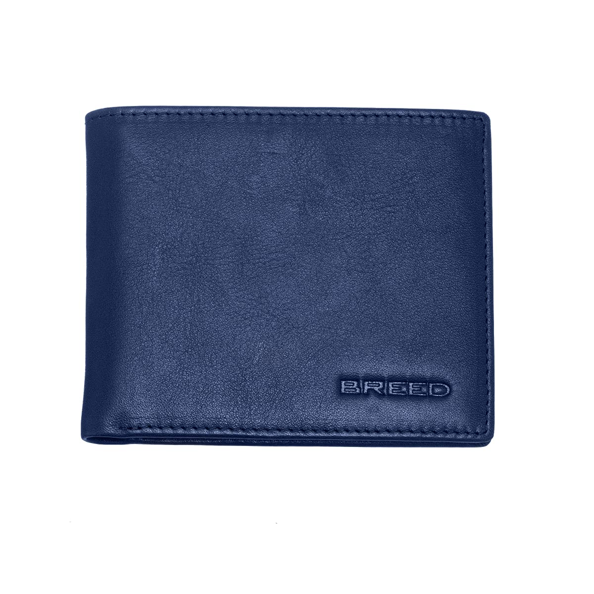 Foto 3 | Cartera Breed Locke De Piel Auténtica Con Doble Pliegue  Azul Marino - Venta Internacional.
