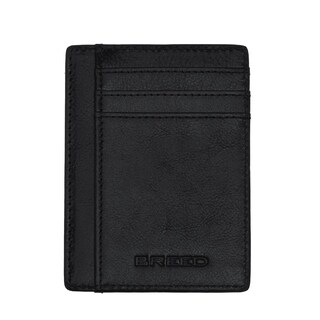 Foto 1 | Cartera Con Bolsillo Frontal Breed Chase De Piel Auténtica Negra - Venta Internacional.