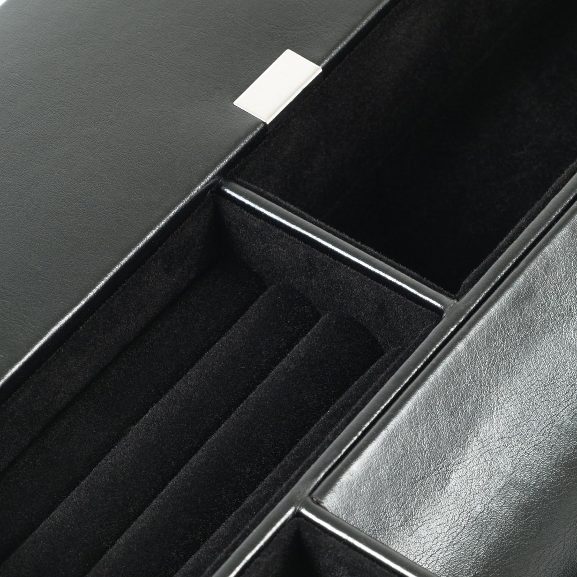 Foto 3 | Valet Tray Wolf Heritage De Piel Sintética Negra Para Hombre - Venta Internacional.