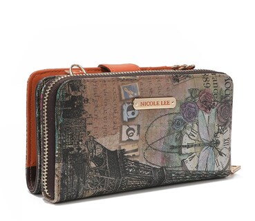 Foto 2 | Cartera Nicole Lee con Portacelular y Tarjetero Paris Fashion Week