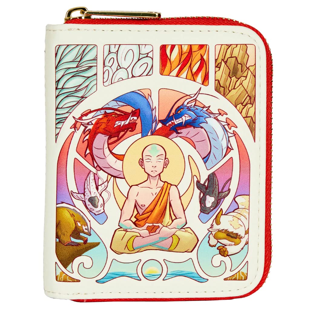 Venta Internacional - Cartera Loungefly Avatar Aang que Brilla en la Oscuridad