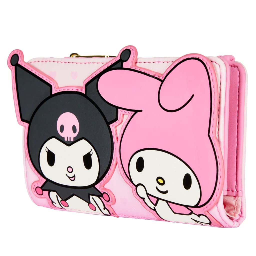 Foto 2 | Venta Internacional - Monedero Loungefly My Melody Kuromi Bifold Rosa