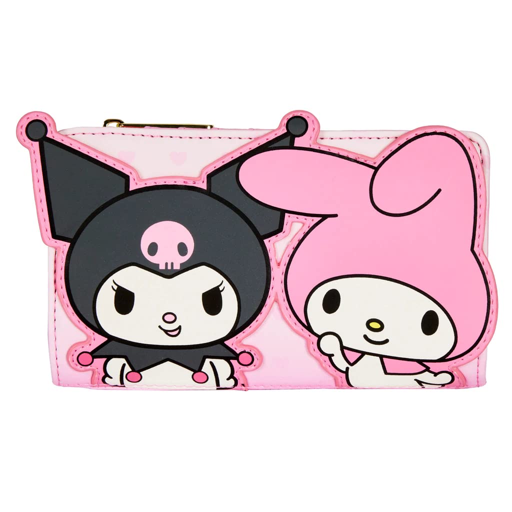 Foto 4 | Venta Internacional - Monedero Loungefly My Melody Kuromi Bifold Rosa