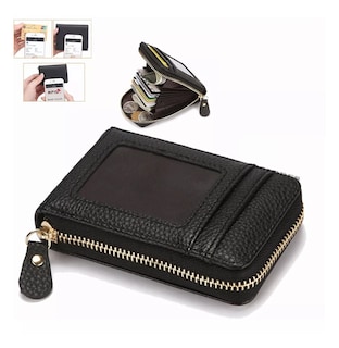 Foto 5 | Cartera Minimalista Unisex Tarjetero Protección Rfid, Negro