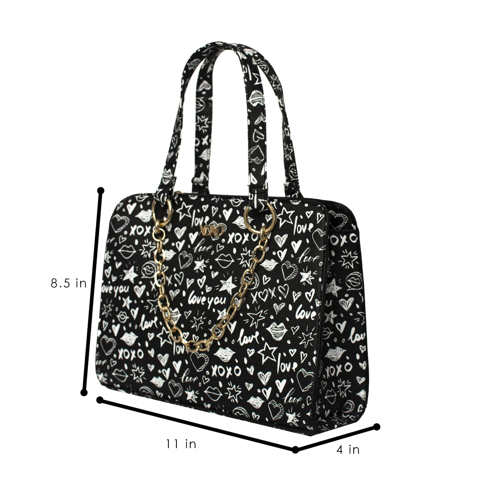 Foto 4 pulgar | Venta Internacional - Bolso de Mano Xoxo Satchel Negra