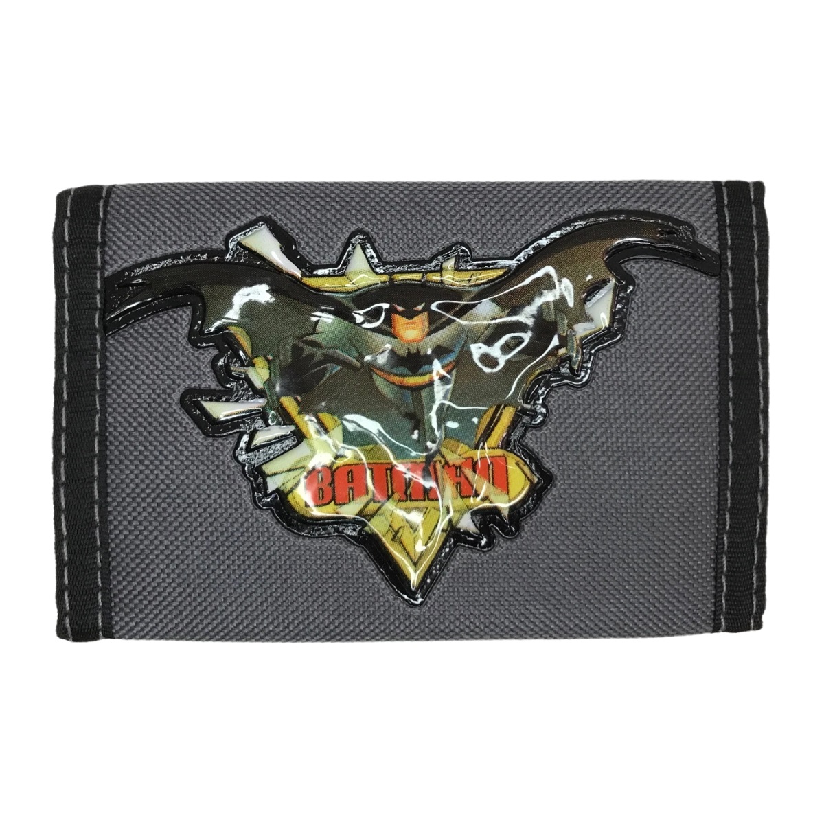 Cartera Juvenil Caricatura Dc Batman Gris