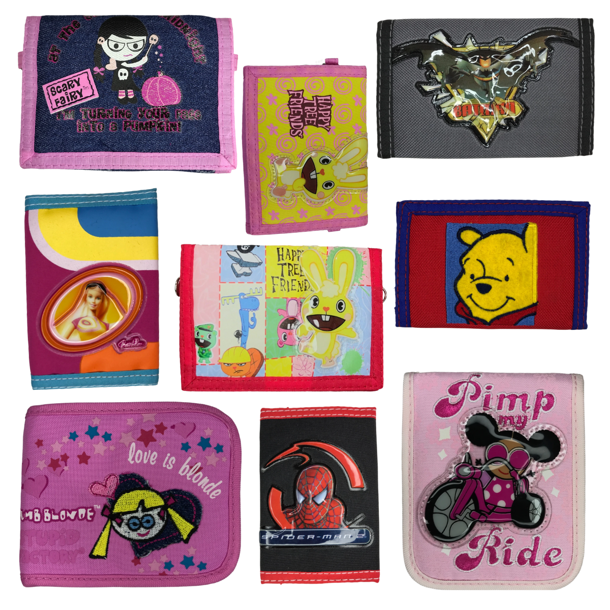 Foto 1 | Surtido De Cartera De Caricaturas 10 Pz