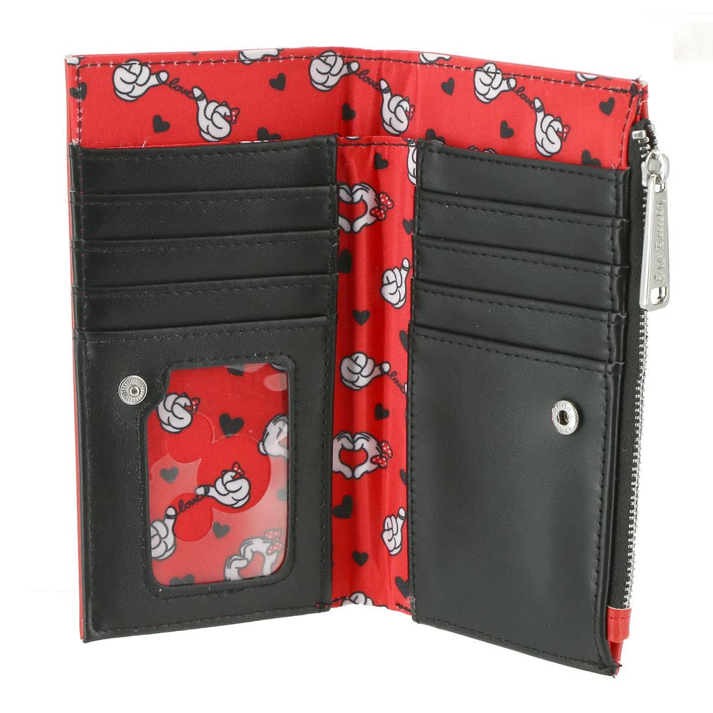 Foto 4 pulgar | Cartera Loungefly Disney Mickey y Minnie Valentines - Venta Internacional