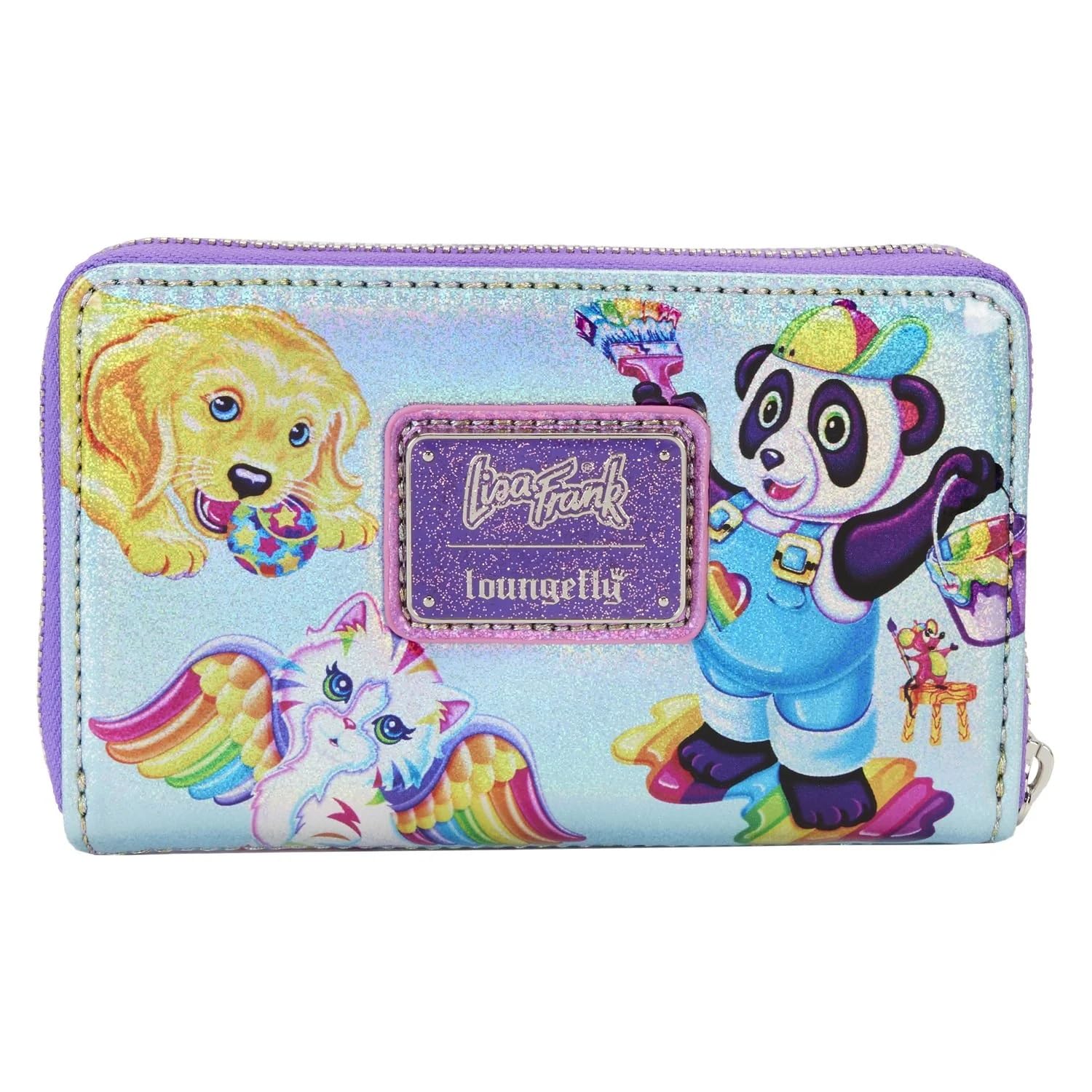 Foto 3 pulgar | Monedero Loungefly Lisa Frank con Bloques ce Colores y Cierre Alrededor - Venta Internacional