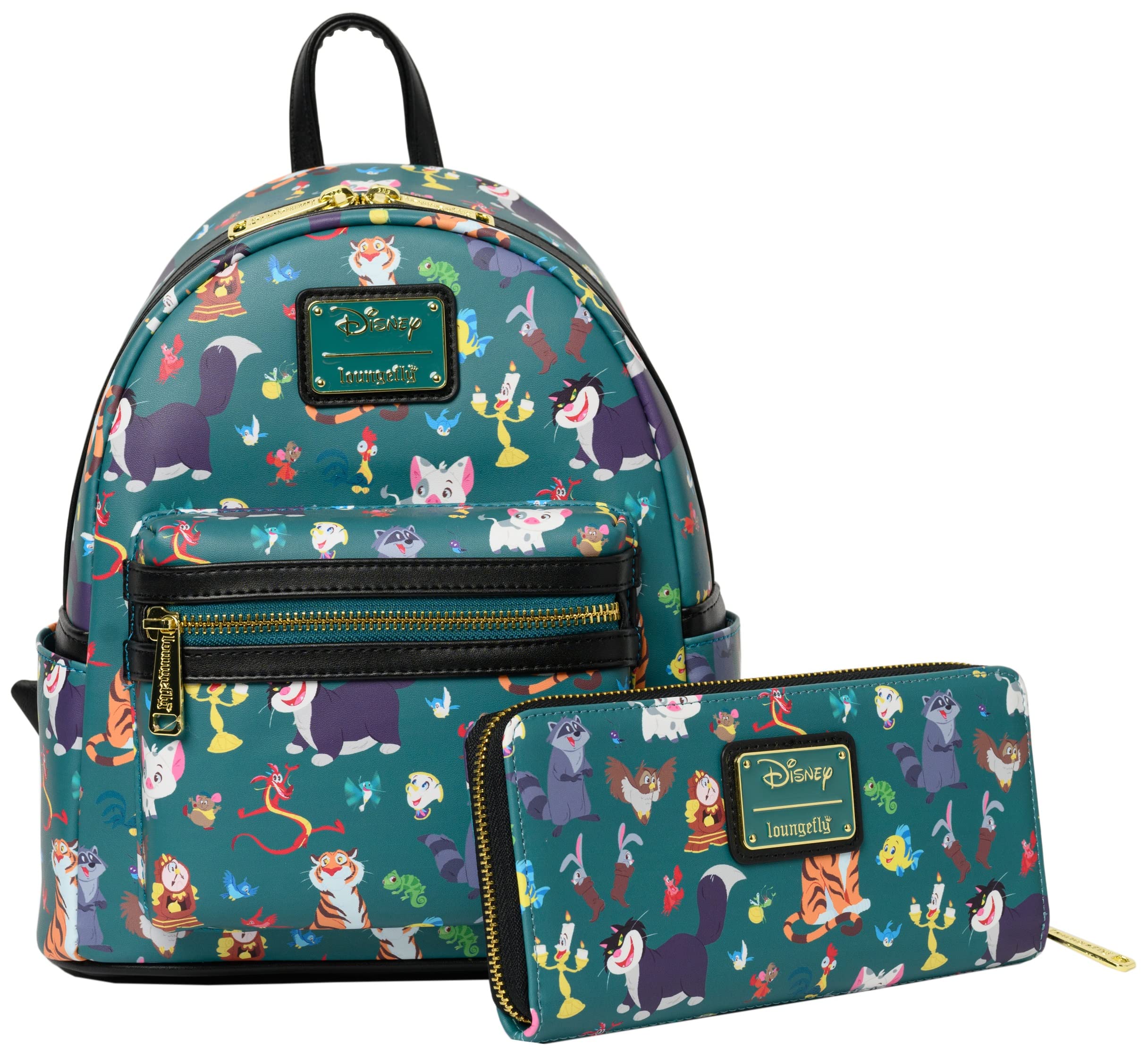 Foto 8 pulgar | Cartera Loungefly Disney Princess Sidekicks de Piel Saffiano - Venta Internacional