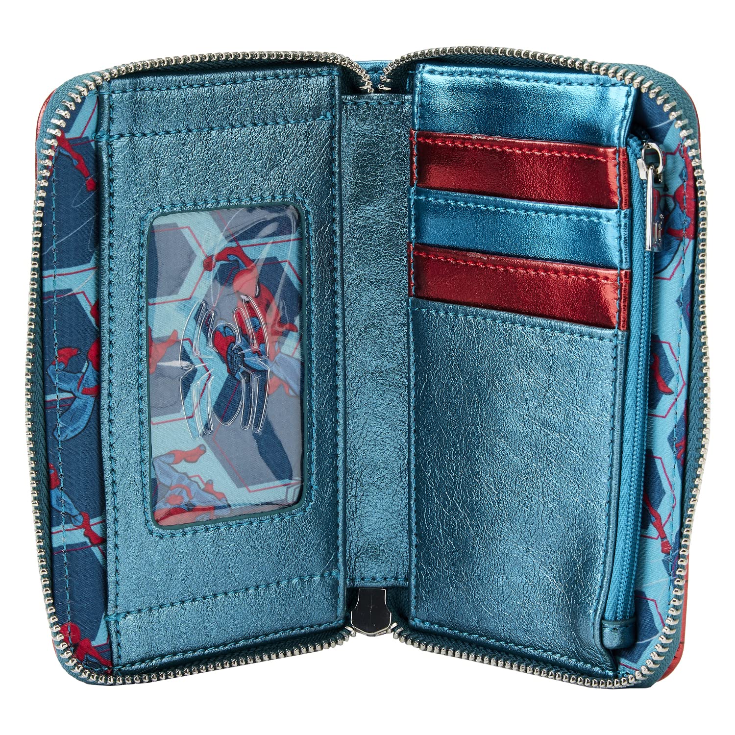 Foto 5 pulgar | Billetera de Mano Loungefly Marvel Metallic Spider-Man - Venta Internacional
