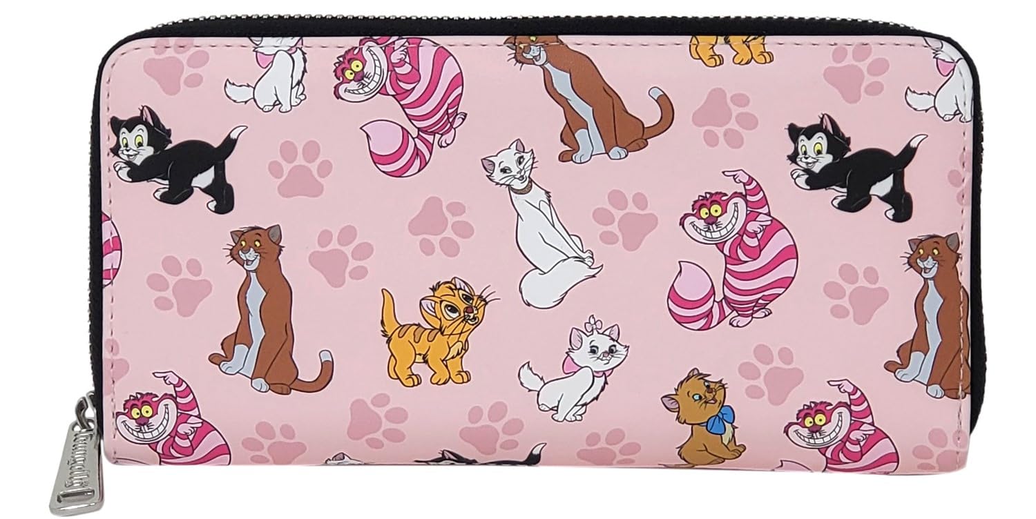 Foto 3 pulgar | Cartera Tipo Cartera De Piel Sintética Loungefly Disney Cats - Venta Internacional